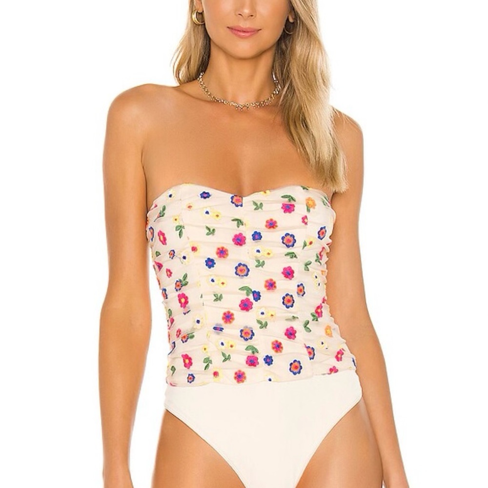 Lovers + Friends youlanda bodysuit in neon